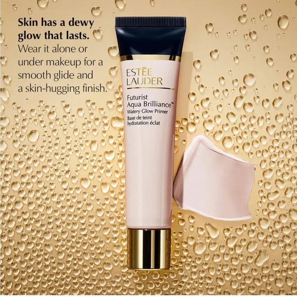 Estee Lauder NEW Futurist Aqua Brilliance Watery Glow Primer 40mL